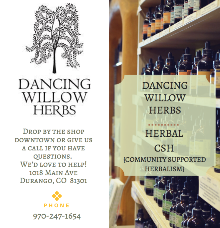 Community Supported Herbalism at Dancing Willow Herbs!