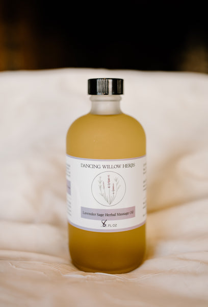 Lavender Sage Herbal Massage Oil